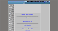 Desktop Screenshot of erwaehnenswertes.de